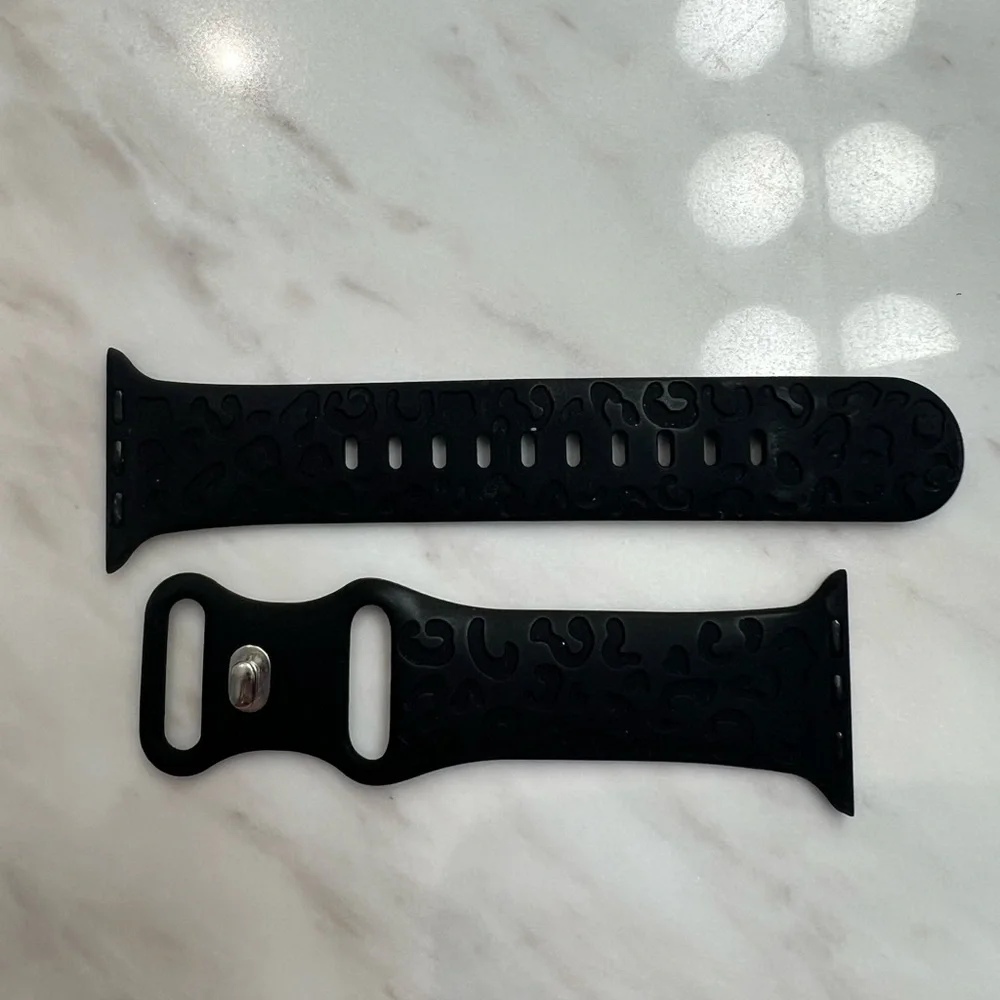 Animal‎ Print Apple Watch Band Watchband Black Multi 38, 40, 41mm Set of 2